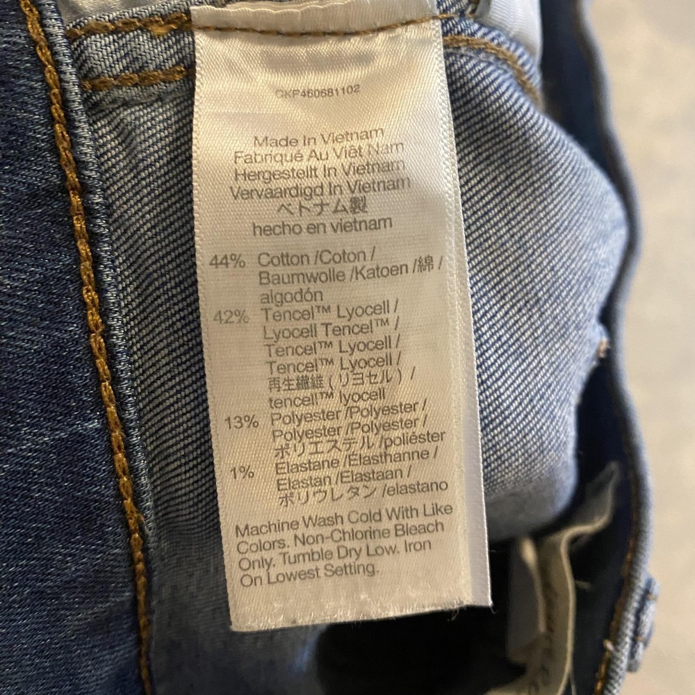 Madewell Mid-Rise Stovepipe Jeans Womens 26 Medium Wash Blue Slim Stretch Denim - Picture 13 of 14